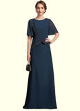 Jillian A-Line Scoop Neck Floor-Length Chiffon Mother of the Bride Dress With Beading Sequins STG126P0014787