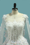 2024 Hot Selling Wedding Dresses Lace Up With Appliques And Sequins And Bow Knot Off PPPA8J7S