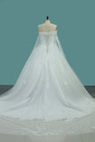 2024 New Arrival Bling Wedding Dresses Off The Shoulder A Line Tulle PE4QTRX8