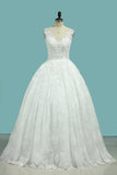 2024 Ball Gown Straps Wedding Dress Floor-Length P42NGNP4