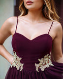 Chic With Applique Sweetheart Straps Homecoming Dresses